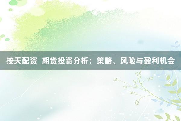 按天配资  期货投资分析：策略、风险与盈利机会